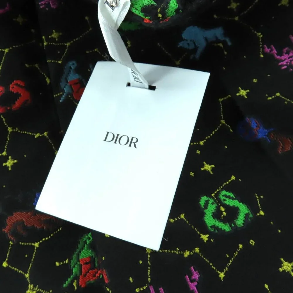 Christian Dior 241 P13 A7203 Lining 100% Silk Pixel Zodiac Center